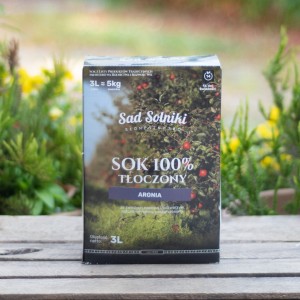 Sad Solniki 100%  sok tłoczony z aronii NFC 3 litry