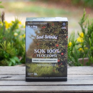 Sad Solniki 100%  sok tłoczony jabłko + kwiaty bzu NFC 3 litry