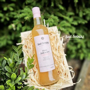 Sad Solniki ocet żywy, niefiltrowany jabłko + rabarbar 500 ml  