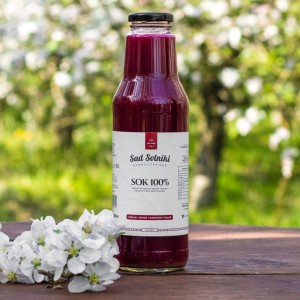 Sad Solniki 100%  sok tłoczony jabłko + burak + marchew  + seler NFC 750 ml  